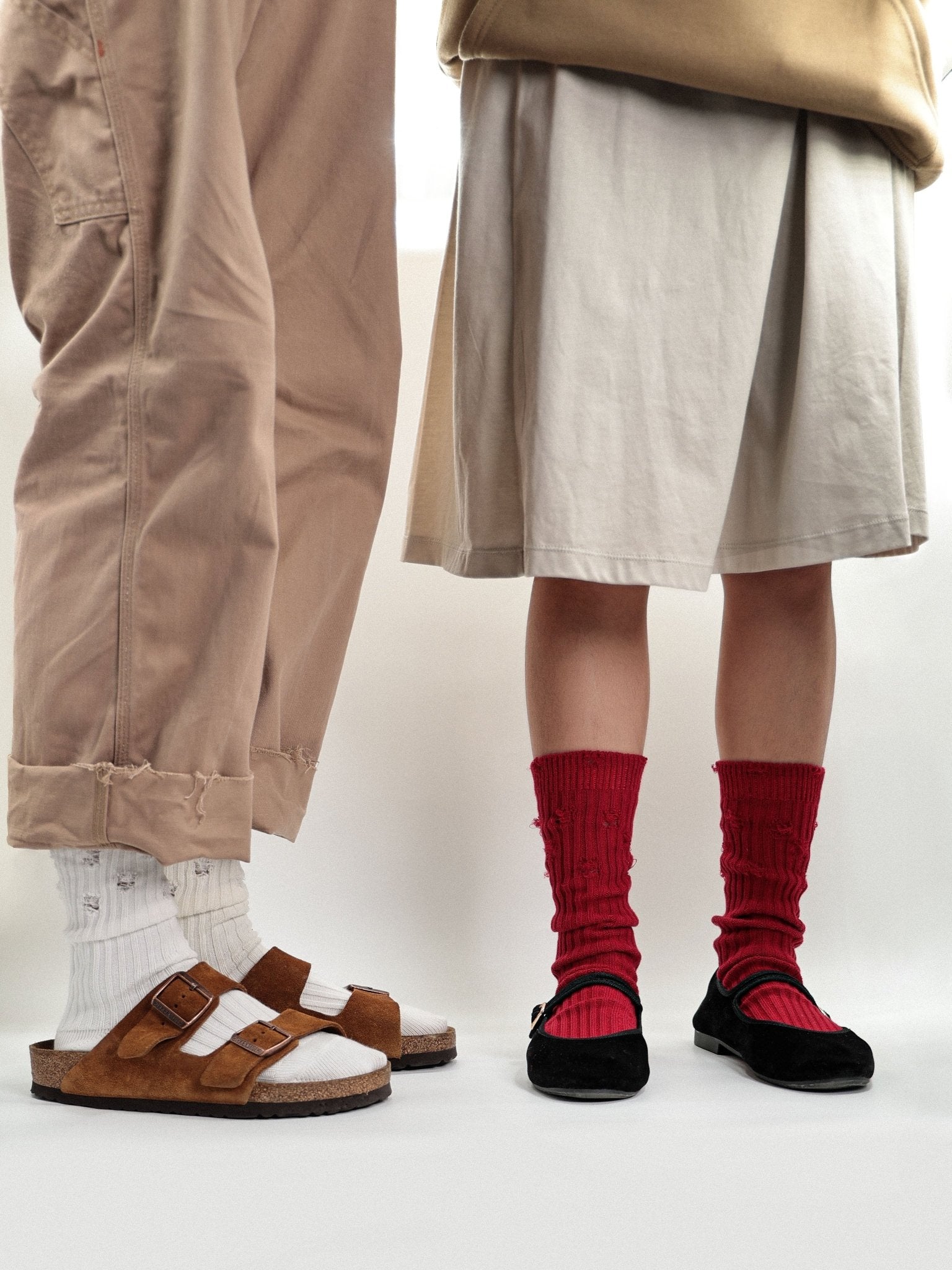 Tiitaa.com × Tiitaa: Broken Hole Design Stockings runway look in White