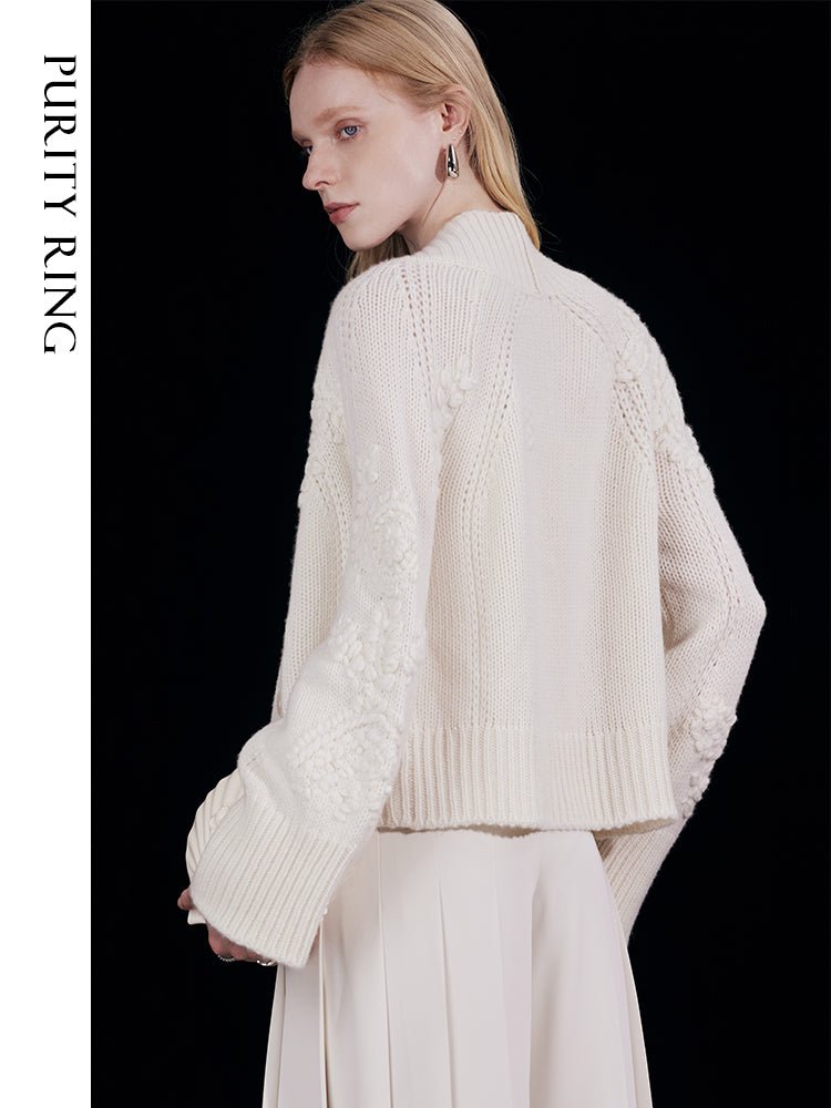 Tiitaa.com × Tiitaa: V - neck Off - shoulder Sweater(Check Below Same Price With Tmall） runway look in F