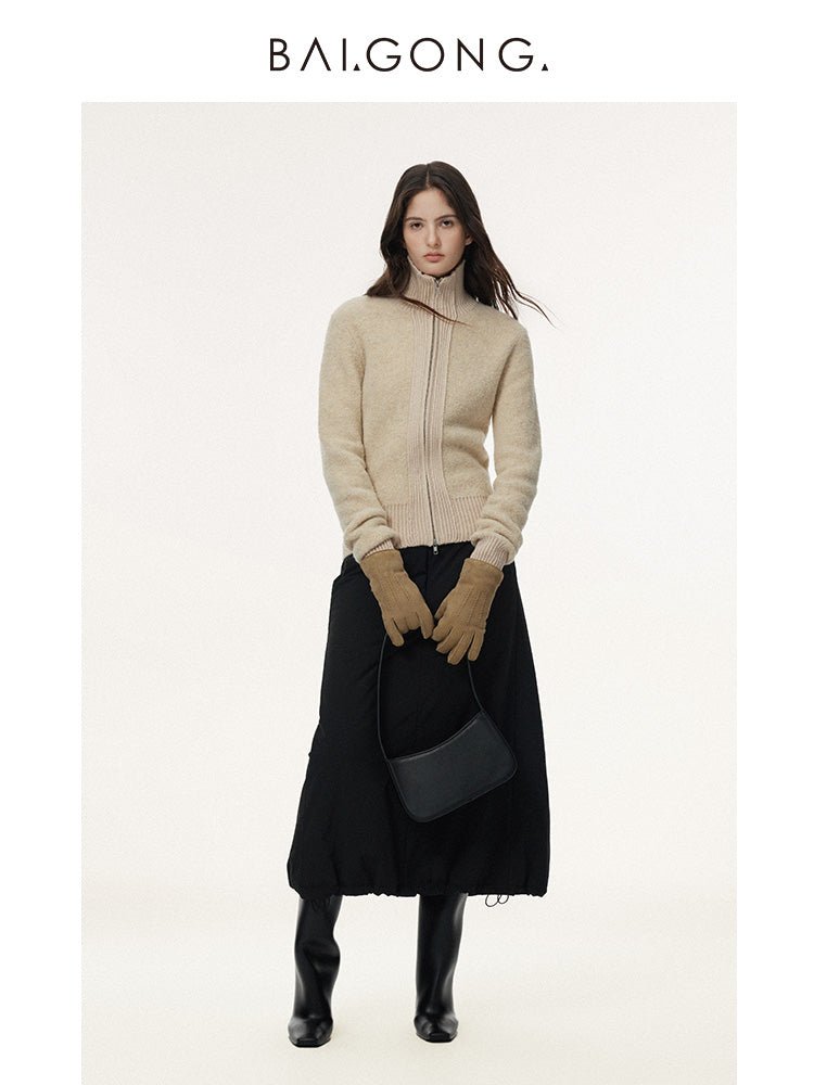 Tiitaa.com × Tiitaa: Short Pile Alpaca Wool Sweater(Check Below Same Price With Tmall） runway look in Gray