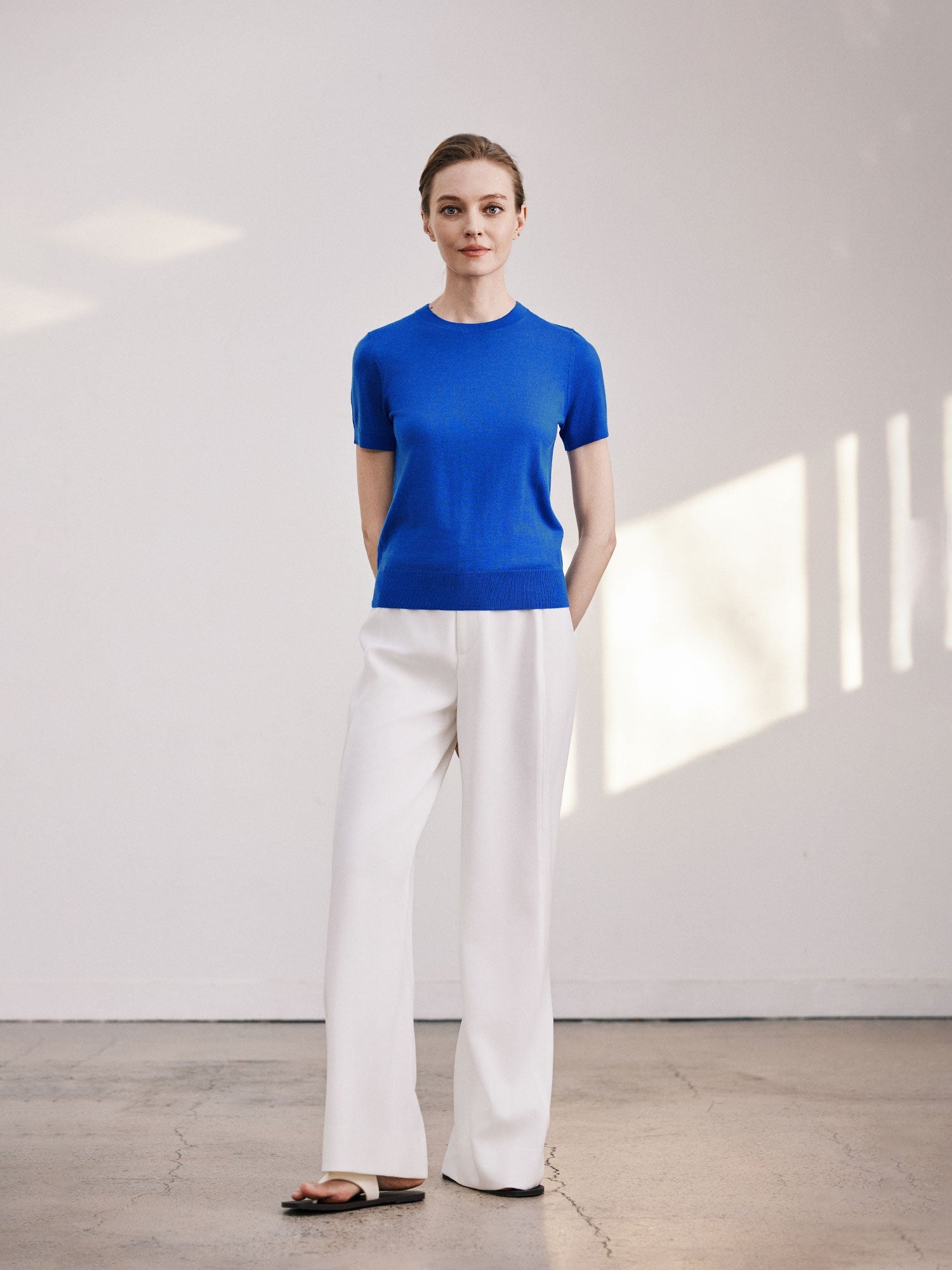 Tiitaa.com × Tiitaa: Slim Short - sleeved Bottom Shirt(Check Below Same Price With Taobao） runway look in 6 - 8