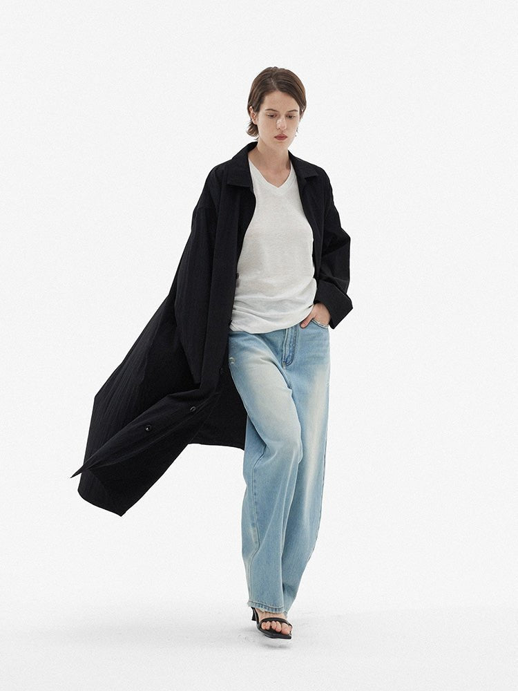 Tiitaa.com × Tiitaa: Thin Windbreaker Jacket(Check Below Same Price With Tmall） runway look in Black