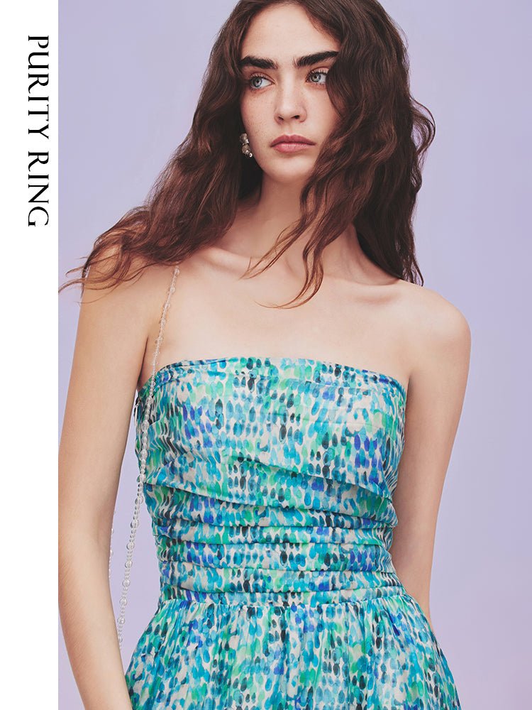 Tiitaa.com × Tiitaa: Halter Printed Speed Dress (Check Below Same Price With Tmall） runway look in 0 - 2