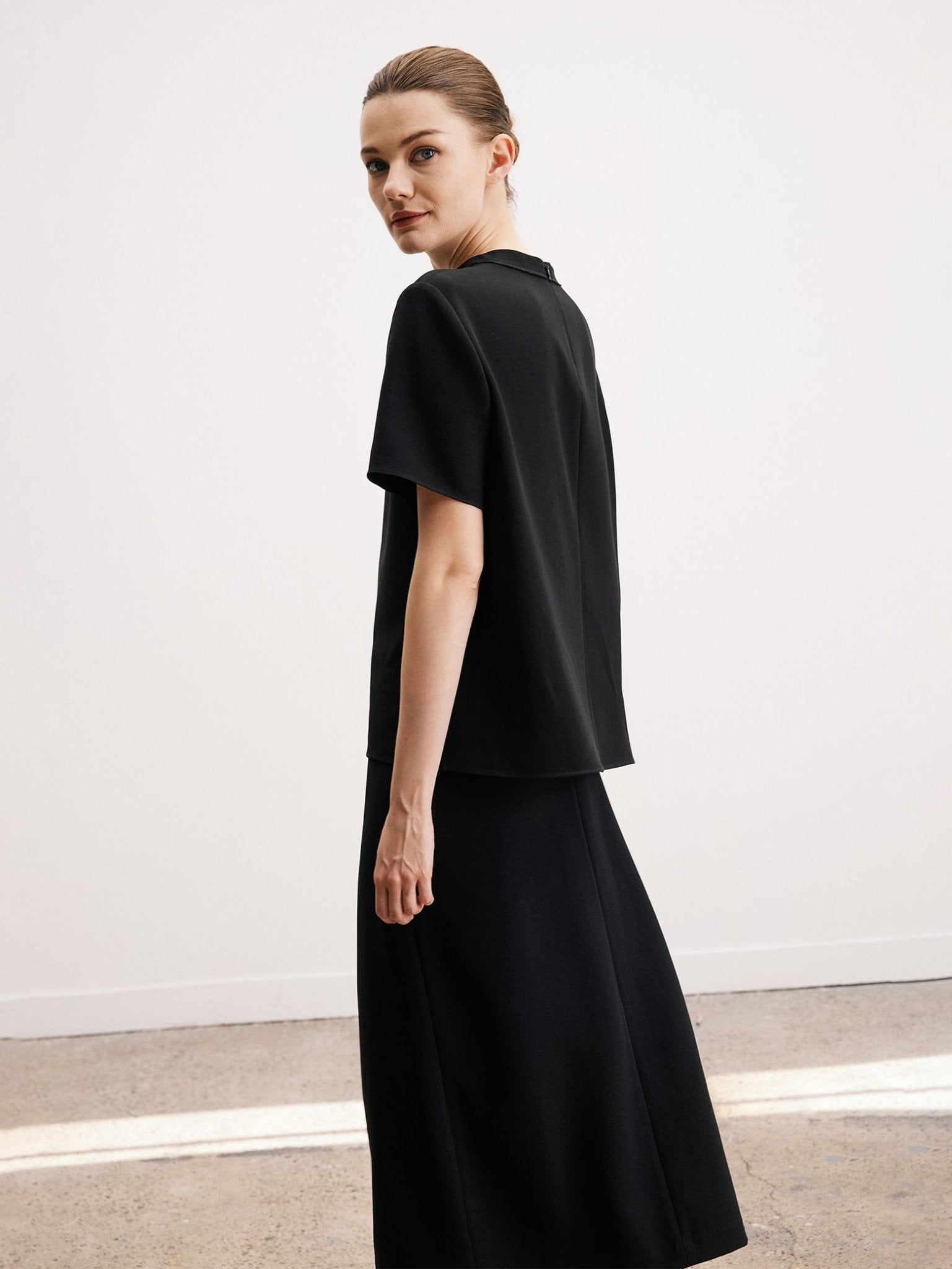 Tiitaa.com × Tiitaa: Round Neck Raw Edge Short Sleeve(Check Below Same Price With Taobao） runway look in 6 - 8