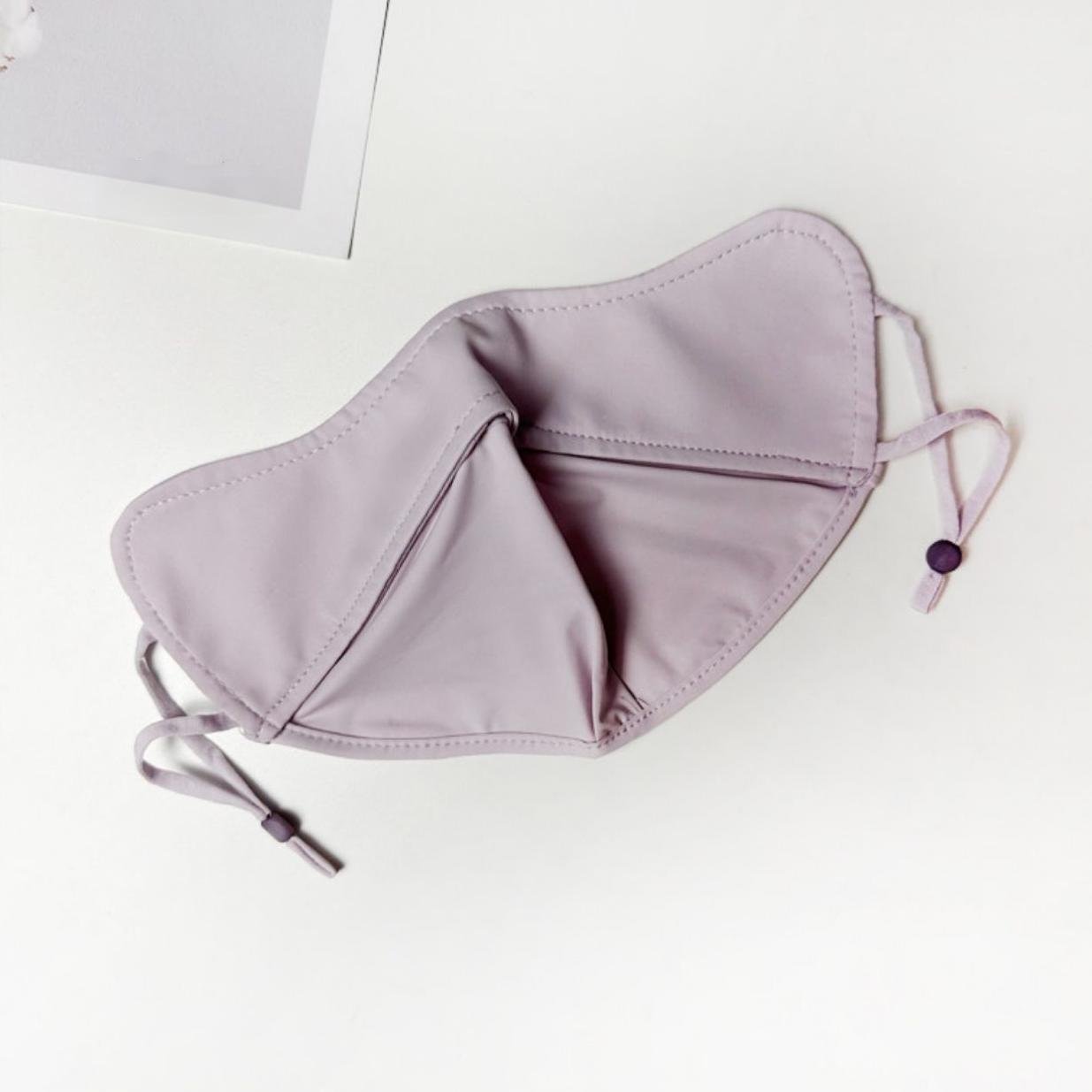 Tiitaa.com × Tiitaa: Breathable Sun Protection Mask runway look in Purple