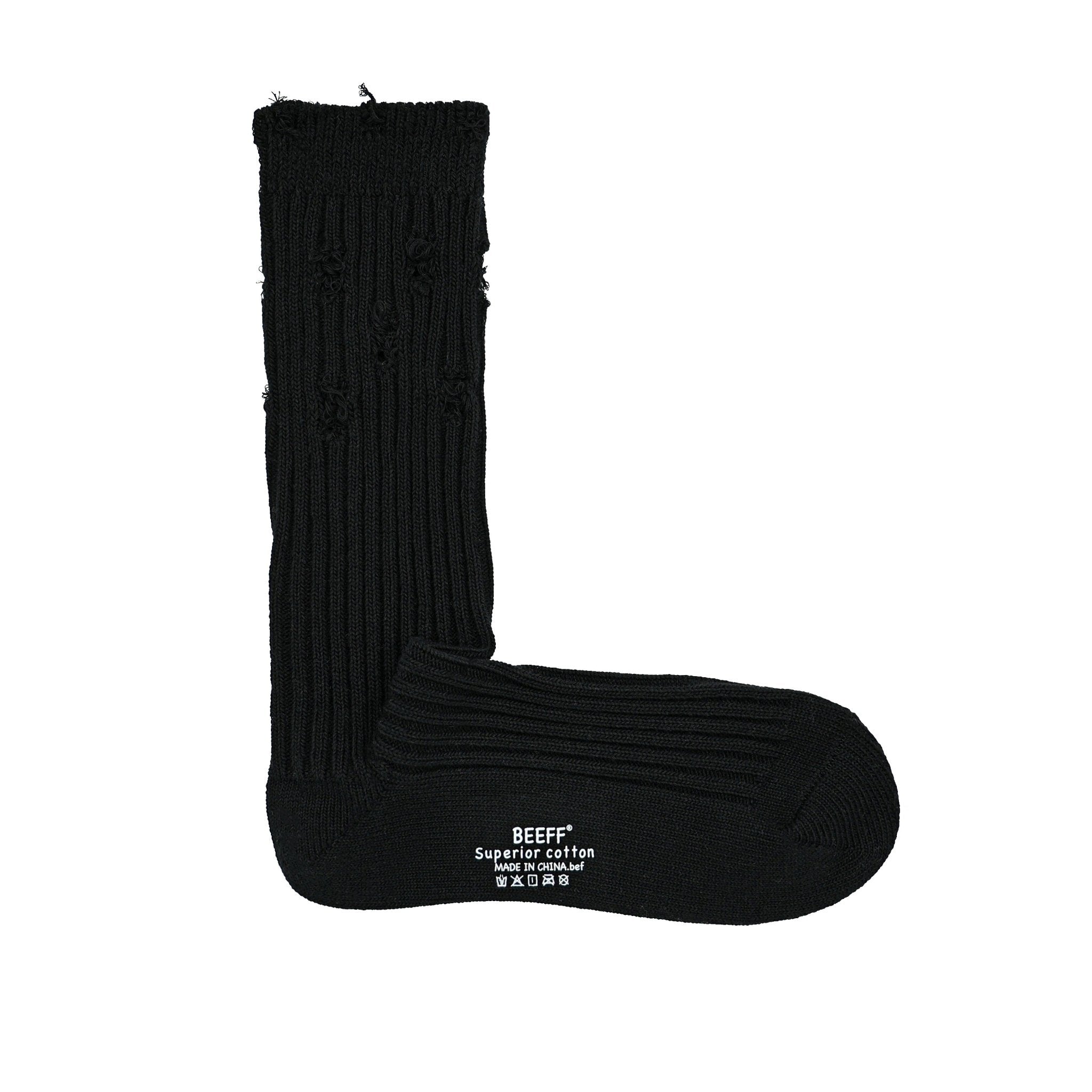 Tiitaa.com × Tiitaa: Broken Hole Design Stockings runway look in Black