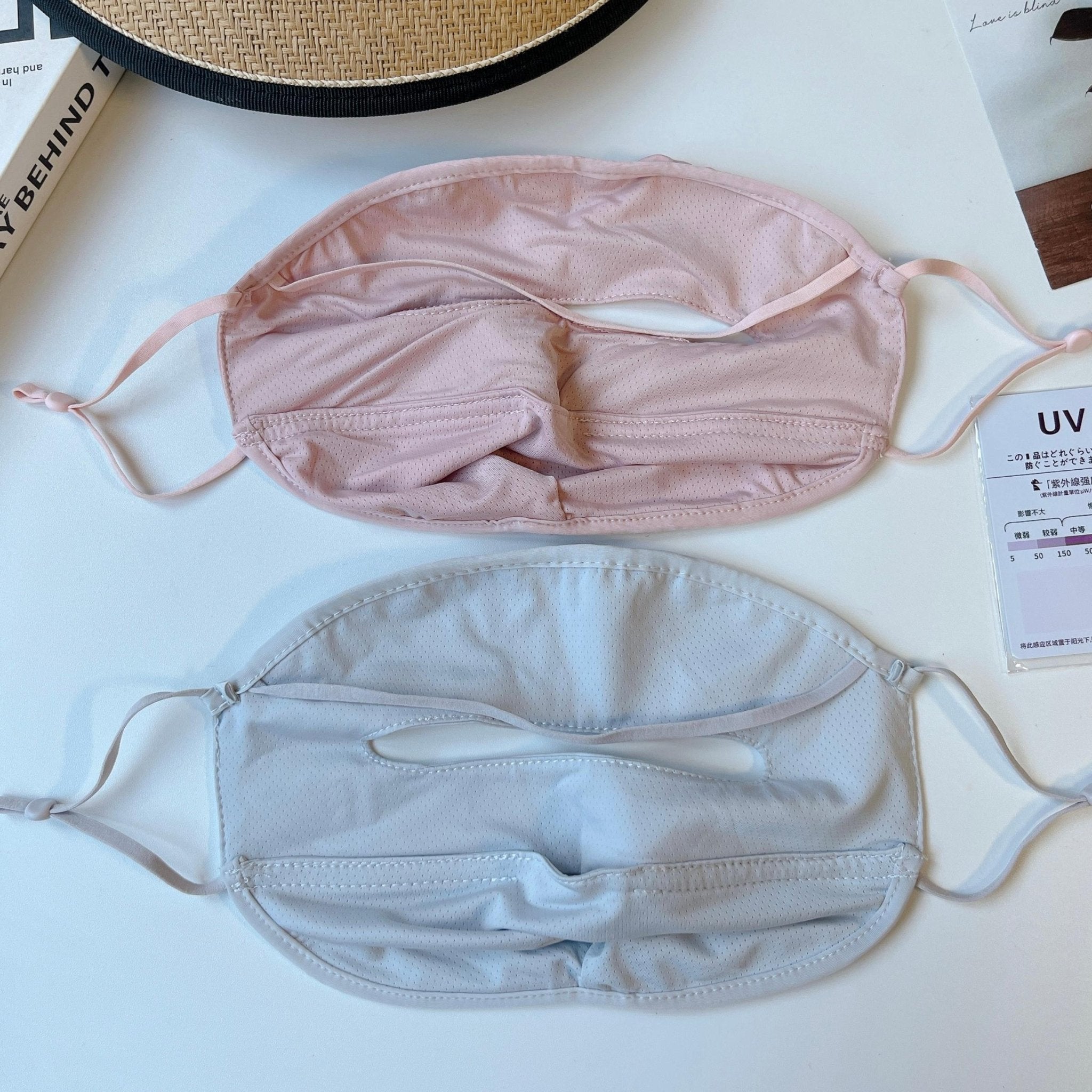 Tiitaa.com × Tiitaa: Breathable Sun Protection Mask runway look in Light Gray