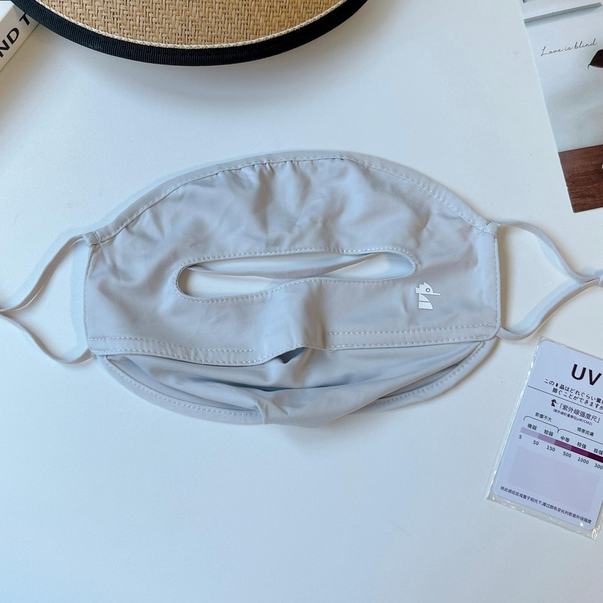 Tiitaa.com × Tiitaa: Breathable Sun Protection Mask runway look in Light Gray
