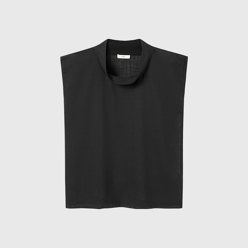Tiitaa.com × Tiitaa: Lightweight Swing Collar Shirt(Check Below Same Price With Tmall） runway look in Black