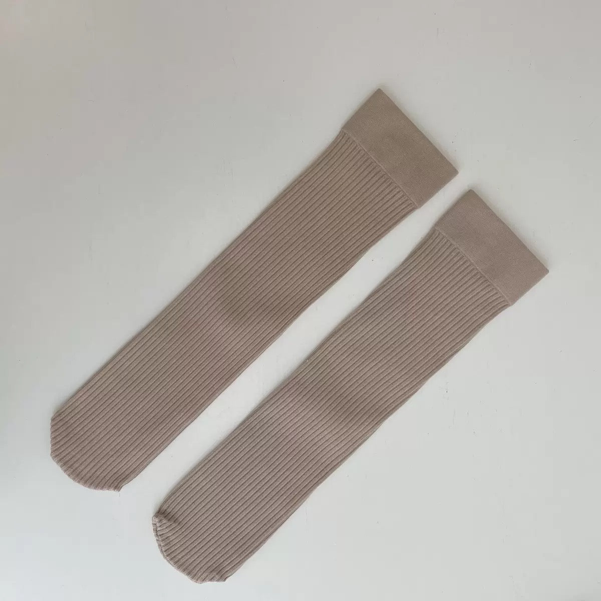 Tiitaa.com × Tiitaa: Basic Vertical Striped Mid - calf Socks runway look in Cream