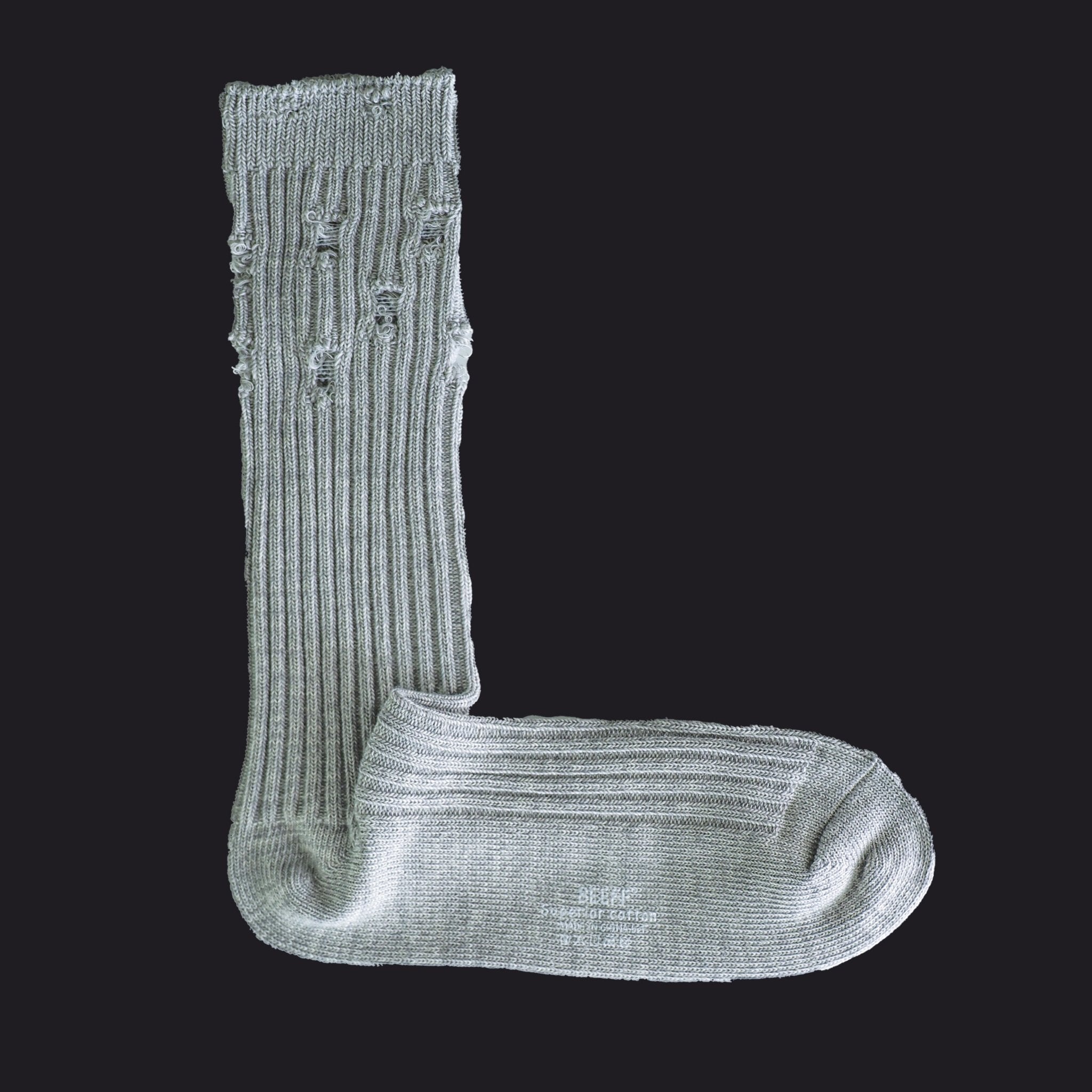 Tiitaa.com × Tiitaa: Broken Hole Design Stockings runway look in Gray