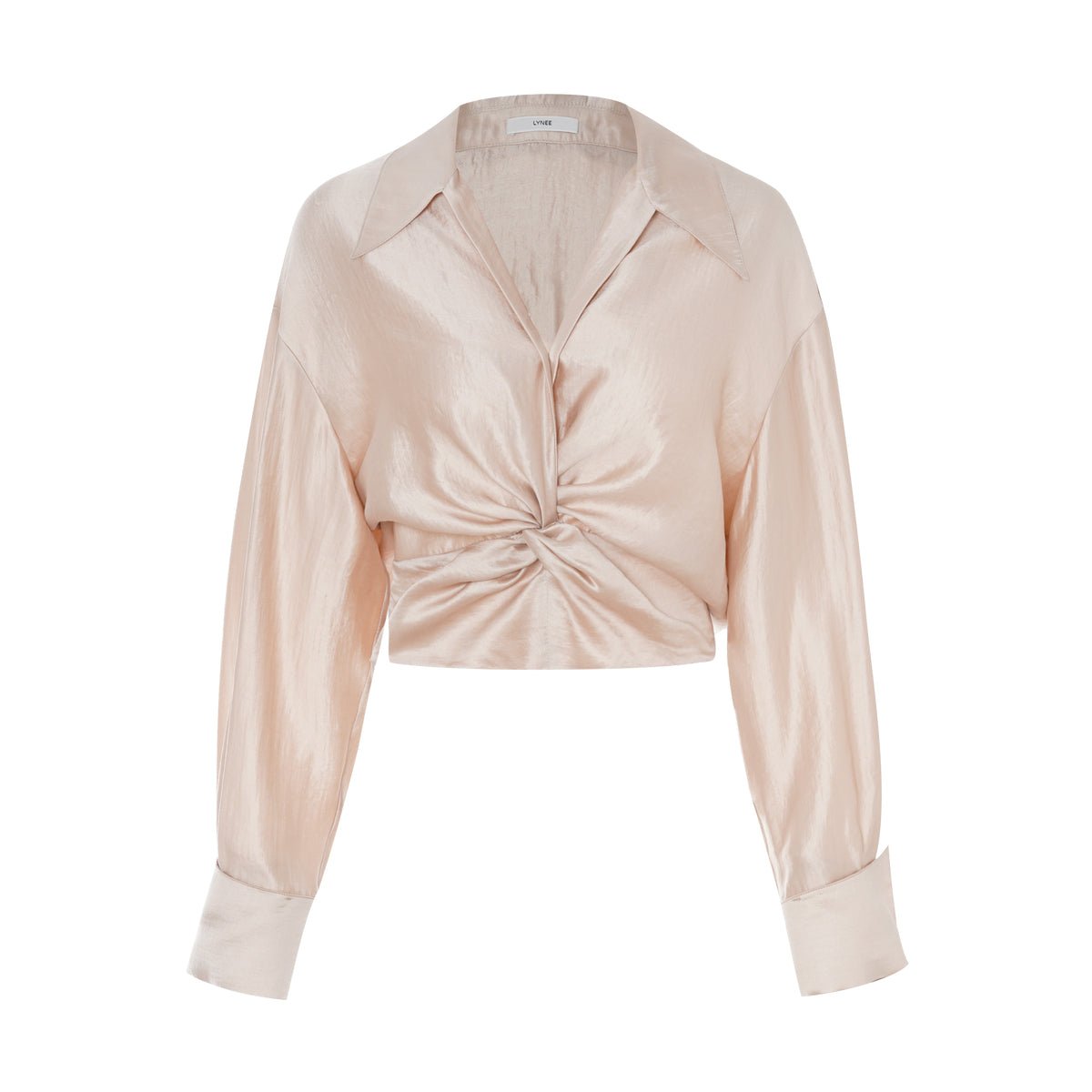 Tiitaa.com × Tiitaa: Glossy Textured Shirt(Check Below Same Price With Tmall） runway look in Pink