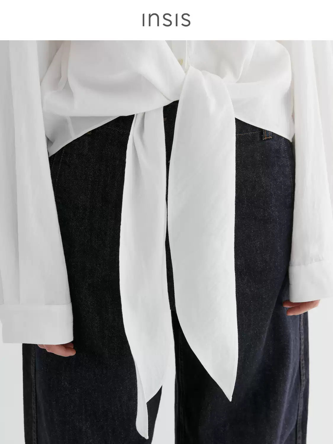 Tiitaa.com × Tiitaa: Minimalist Tie - Down Shirt(Check Below Same Price With Tmall） runway look in White