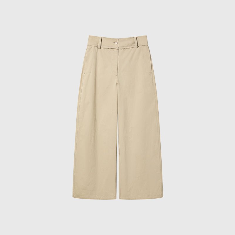 Tiitaa.com × Tiitaa: Textured High - waisted Wide - leg Pants(Check Below Same Price With Tmall） runway look in Black