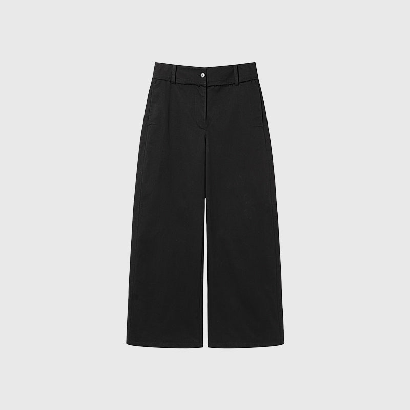Tiitaa.com × Tiitaa: Textured Jersey Wide - leg Pants(Check Below Same Price With Tmall） runway look in Black