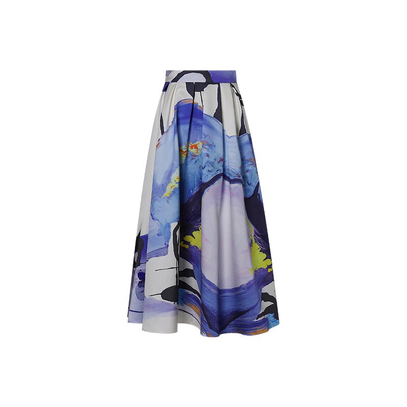 Tiitaa.com × Tiitaa: Abstract Art Halo Print Half Skirt(Check Below Same Price With Tmall） runway look in 2