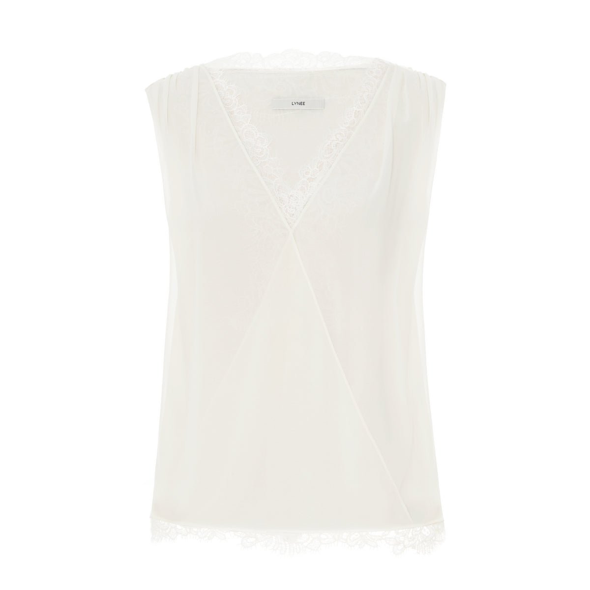 Tiitaa.com × Tiitaa: Lace Design Tank Top(Check Below Same Price With Tmall） runway look in White