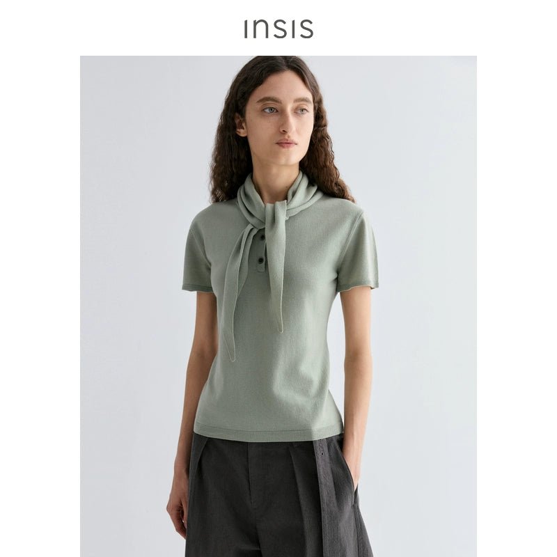 Tiitaa.com × Tiitaa: Art Towel Short Sleeve Knit(Check Below Same Price With Tmall） runway look in Green