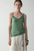 Tiitaa.com × Tiitaa: V - neck Twisted Knit Camisole(Check Below Same Price With Tmall） runway look in Grass Green