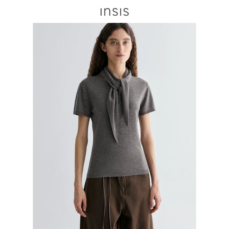 Tiitaa.com × Tiitaa: Art Towel Short Sleeve Knit(Check Below Same Price With Tmall） runway look in Brown