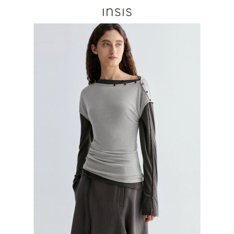 Tiitaa.com × Tiitaa: One - piece Neckline Knit Short Sleeve(Check Below Same Price With Tmall） runway look in Green
