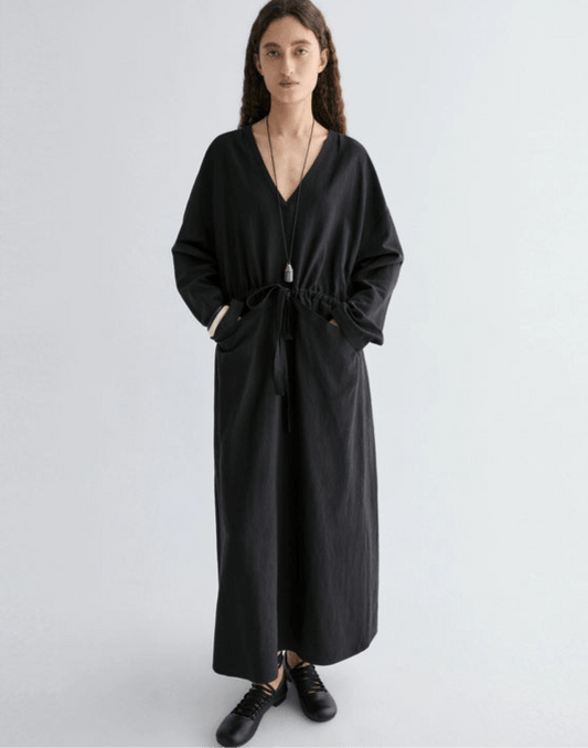 Tiitaa.com × Tiitaa: Waist Drawstring Dress(Check Below Same Price With Tmall） runway look in Black
