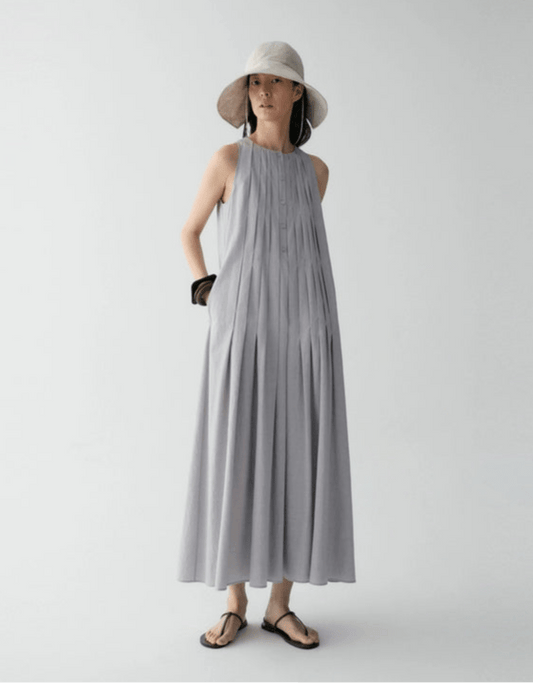 Tiitaa.com × Tiitaa: Sleeveless Dress(Check Below Same Price With Tmall） runway look in Gray