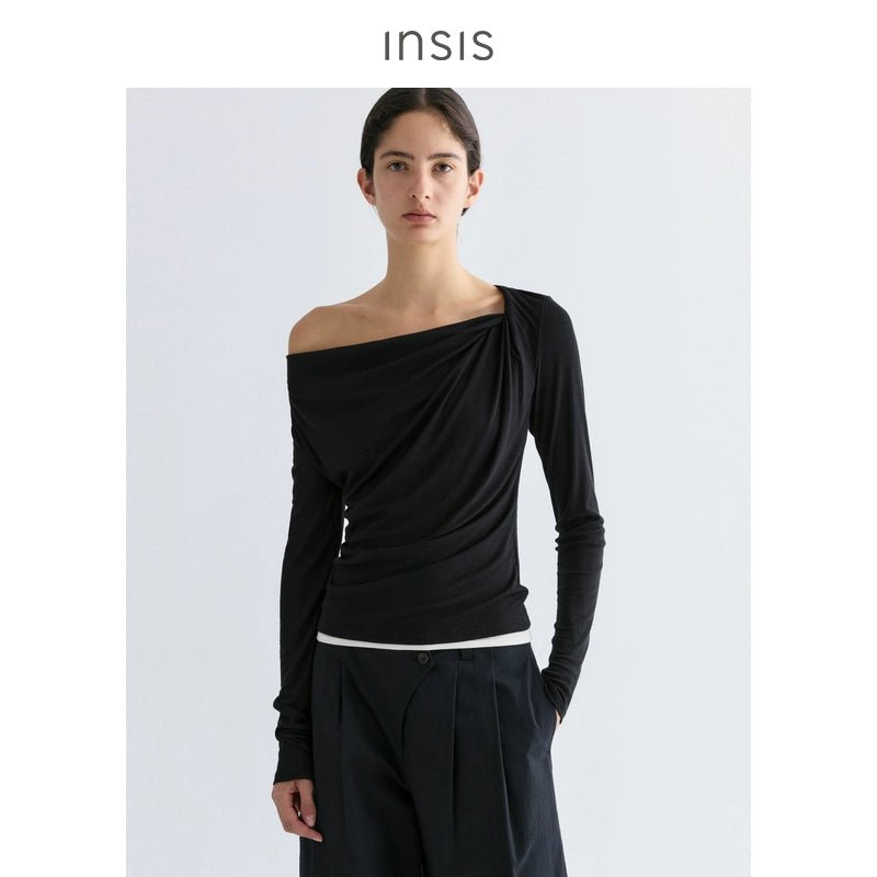 Tiitaa.com × Tiitaa: Twisted Slouchy Knit(Check Below Same Price With Tmall） runway look in Black