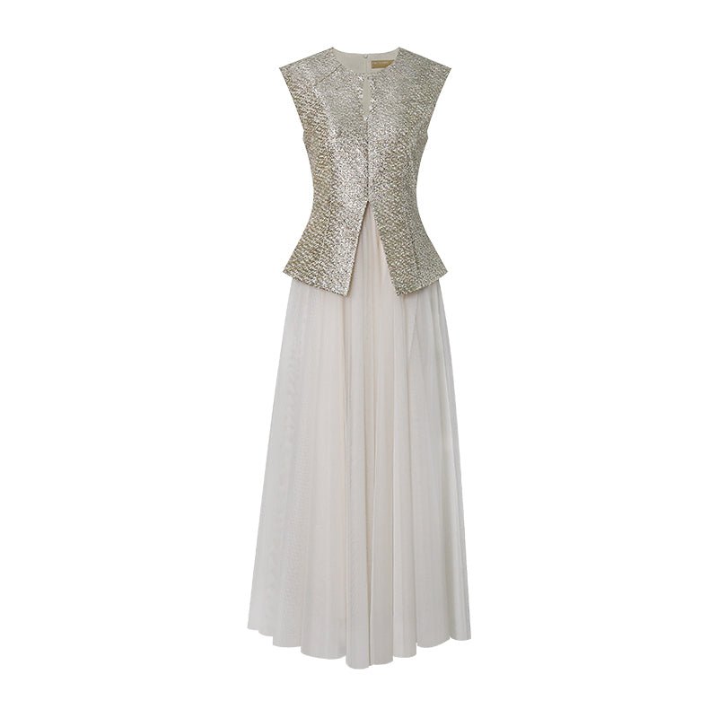 Tiitaa.com × Tiitaa: Fake Two - piece Beaded Dress(Check Below Same Price With Tmall） runway look in 0 - 2