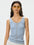 Tiitaa.com × Tiitaa: Acetate Blend Camisole(Check Below Same Price With Taobao） runway look in Baby Blue