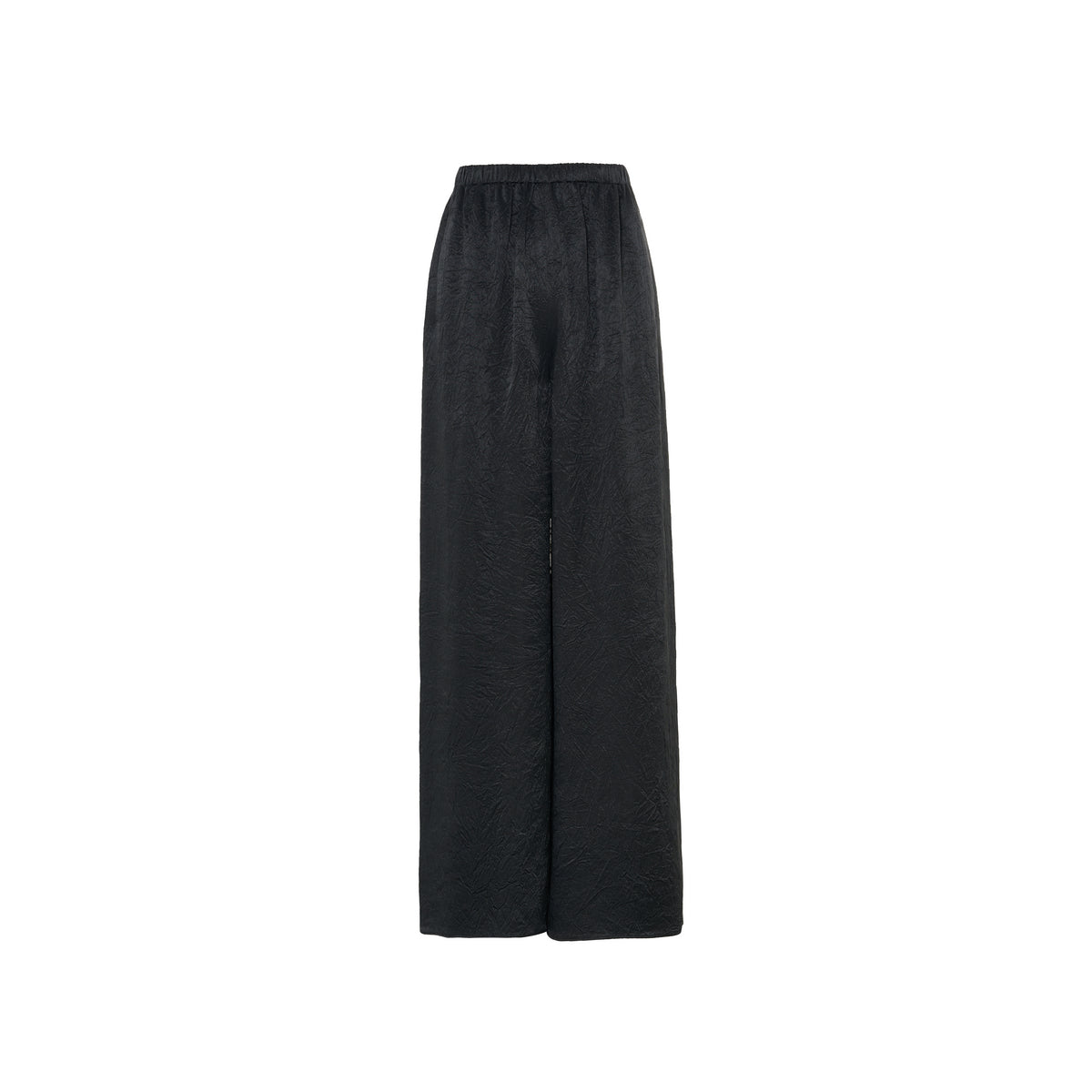 Tiitaa.com × Tiitaa: Acetate Textured Casual Wide Leg Pants(Check Below Same Price With Tmall） runway look in Black