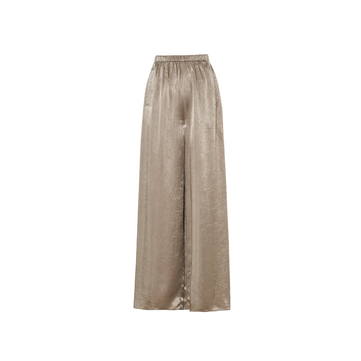 Tiitaa.com × Tiitaa: Acetate Textured Casual Wide Leg Pants(Check Below Same Price With Tmall） runway look in Brown