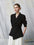Tiitaa.com × Tiitaa: Bump Collar Seven - quarter Sleeve Blazer(Check Below Same Price With Tmall） runway look in Black