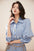 Tiitaa.com × Tiitaa: Classic Lapel Waist Dress(Check Below Same Price With Taobao） runway look in Blue And White Stripes