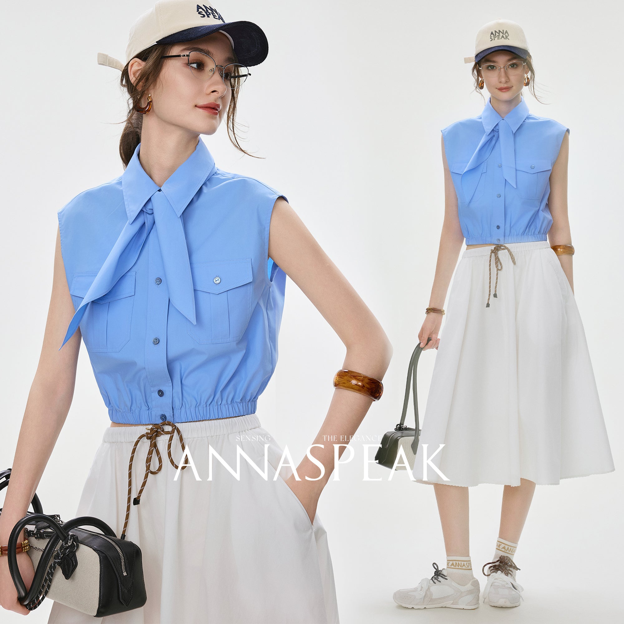 Tiitaa.com × Tiitaa: College - style Shirt(Check Below Same Price With Taobao） runway look in Blue