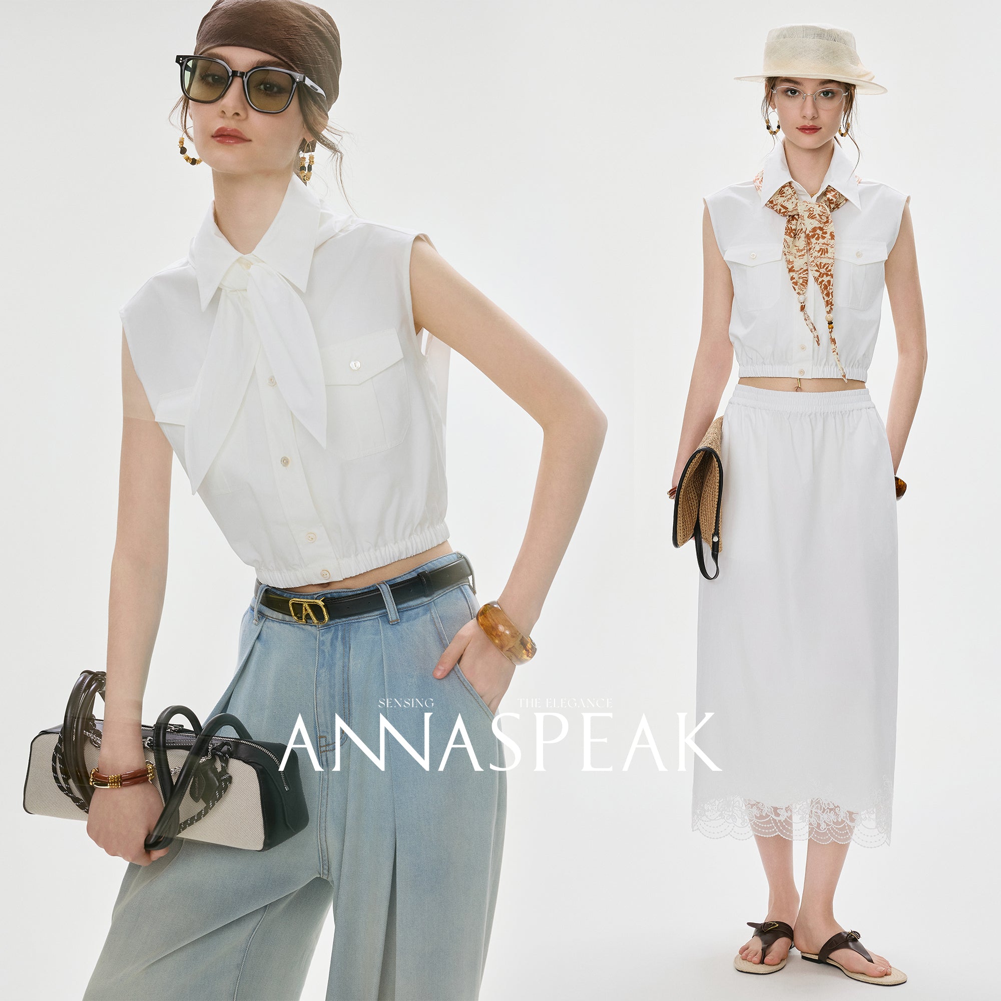 Tiitaa.com × Tiitaa: College - style Shirt(Check Below Same Price With Taobao） runway look in White