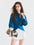 Tiitaa.com × Tiitaa: Cross Wrap Shirt(Check Below Same Price With Taobao） runway look in Blue