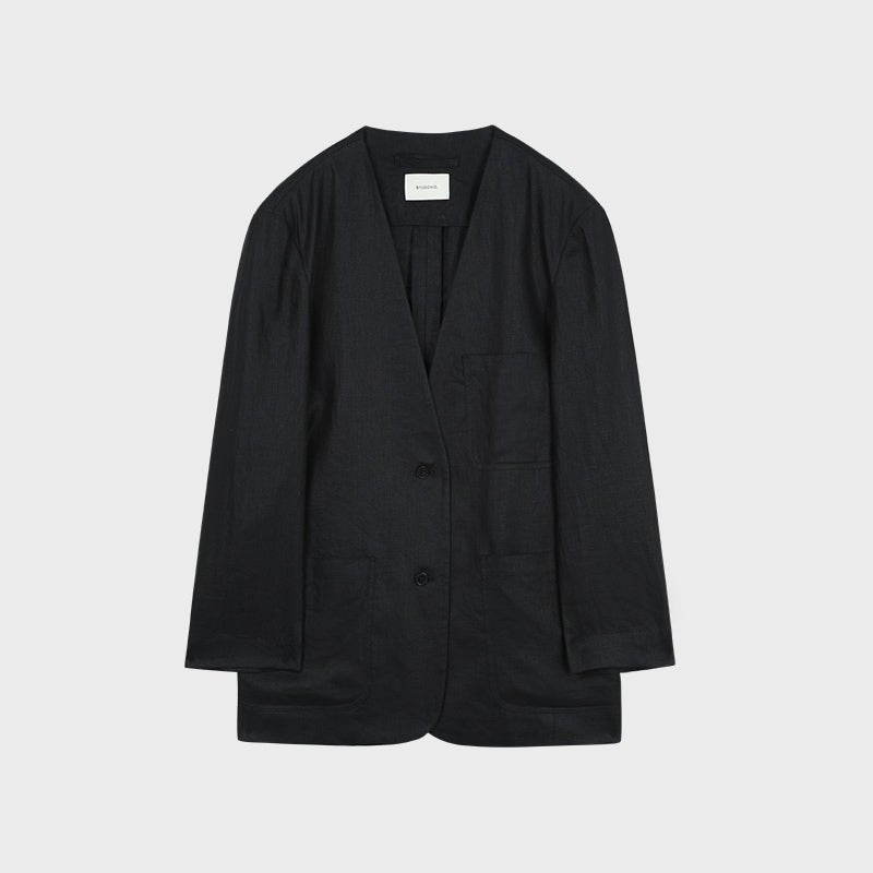 Tiitaa.com × Tiitaa: H - shaped Linen Blazer(Check Below Same Price With Tmall） runway look in White