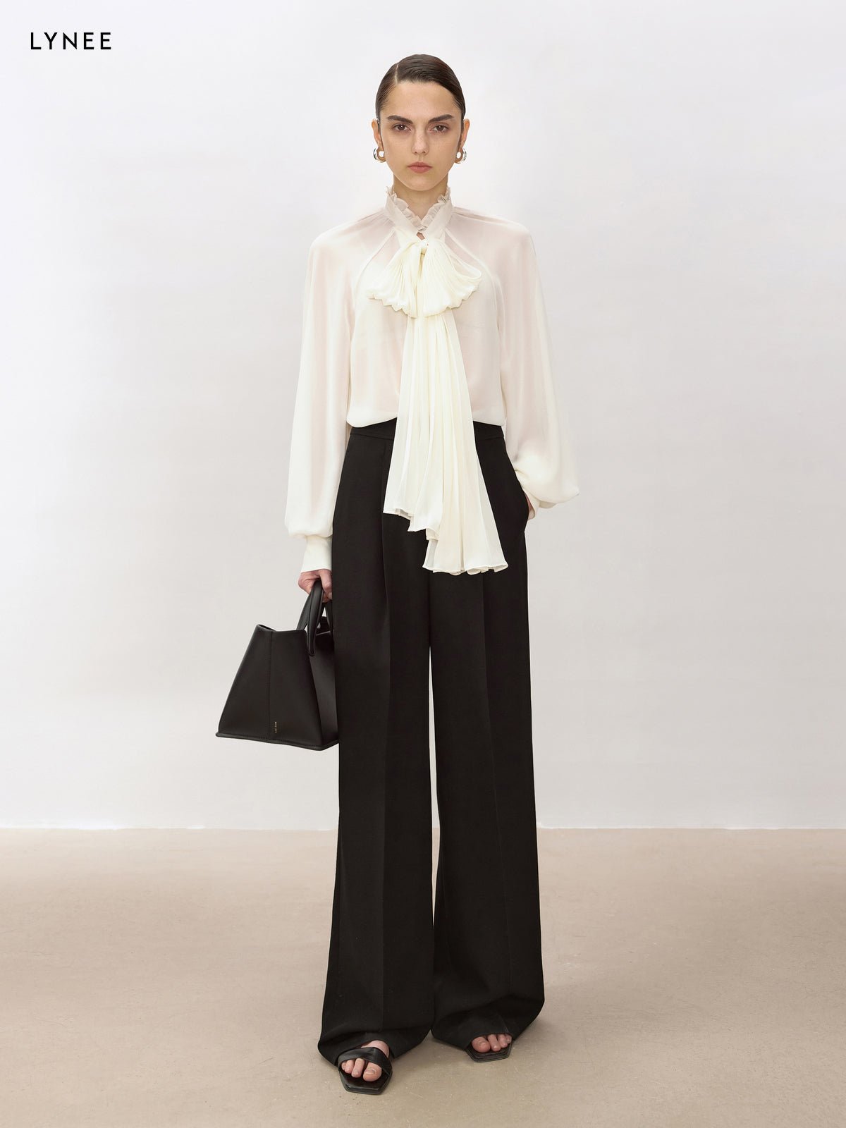 Tiitaa.com × Tiitaa: Designer Flutter Shirt(Check Below Same Price With Tmall） runway look in White