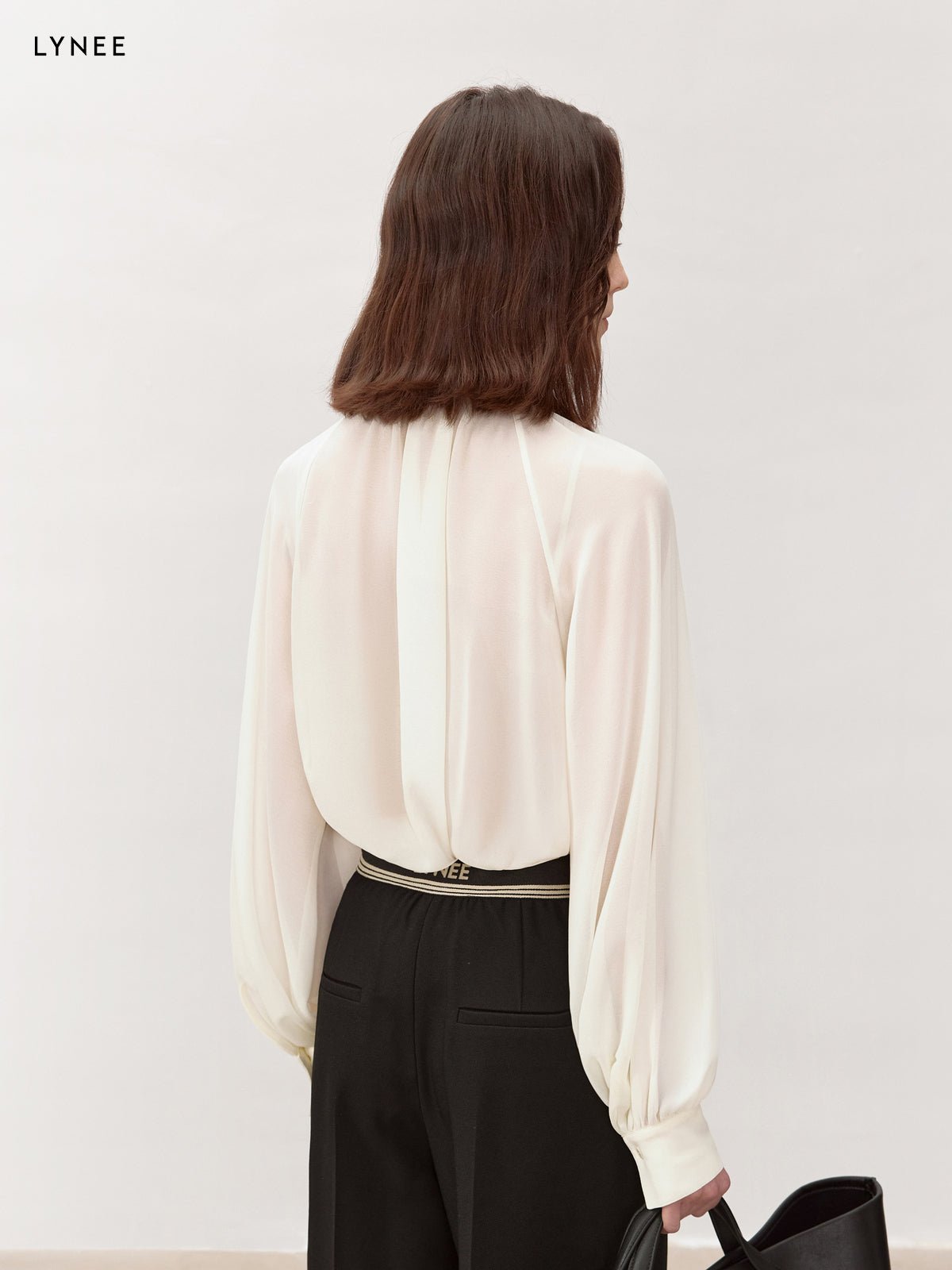 Tiitaa.com × Tiitaa: Designer Flutter Shirt(Check Below Same Price With Tmall） runway look in White