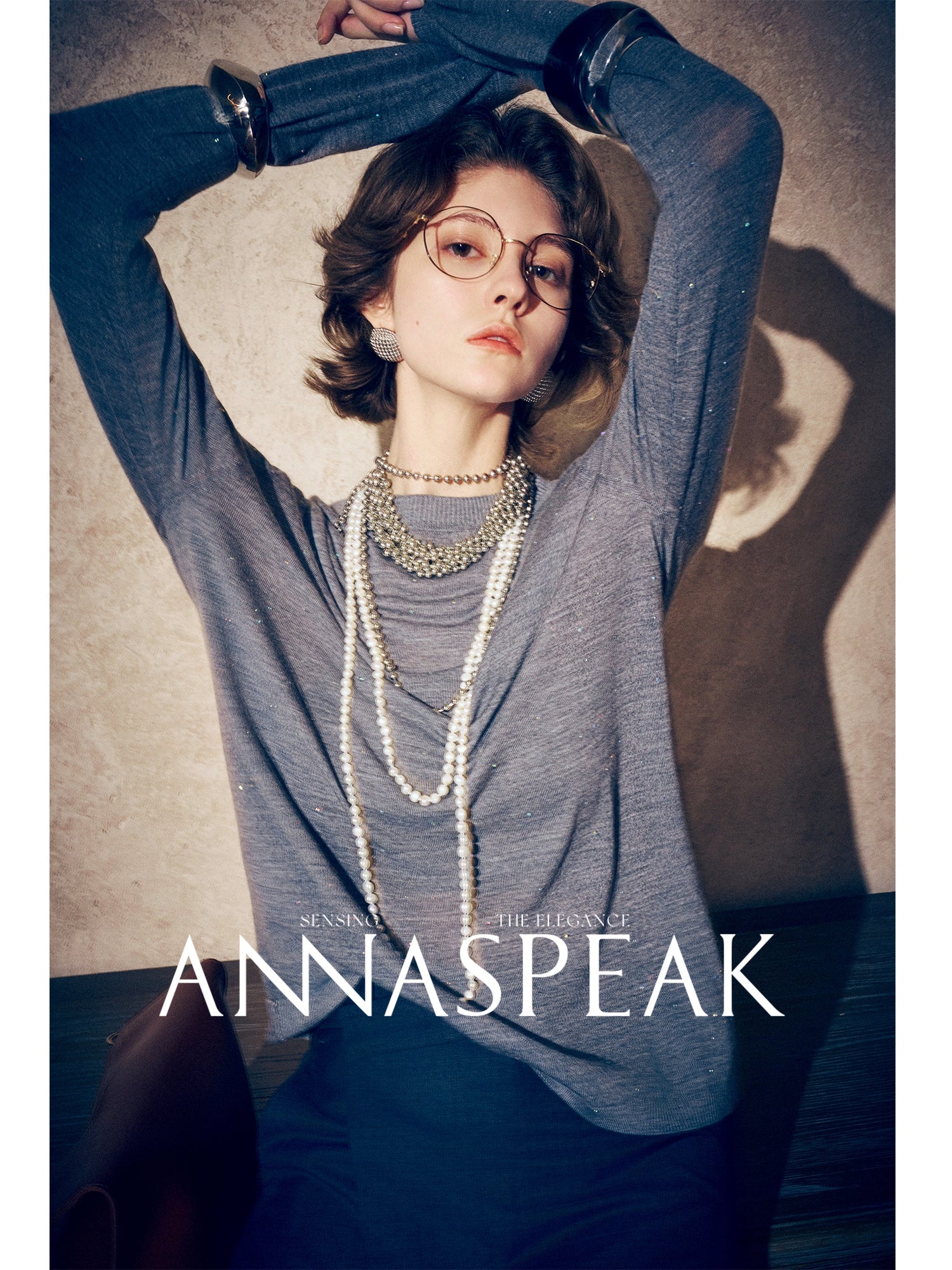 Tiitaa.com × Tiitaa: Diamond - embellished Sweater(Check Below Same Price With Taobao） runway look in White
