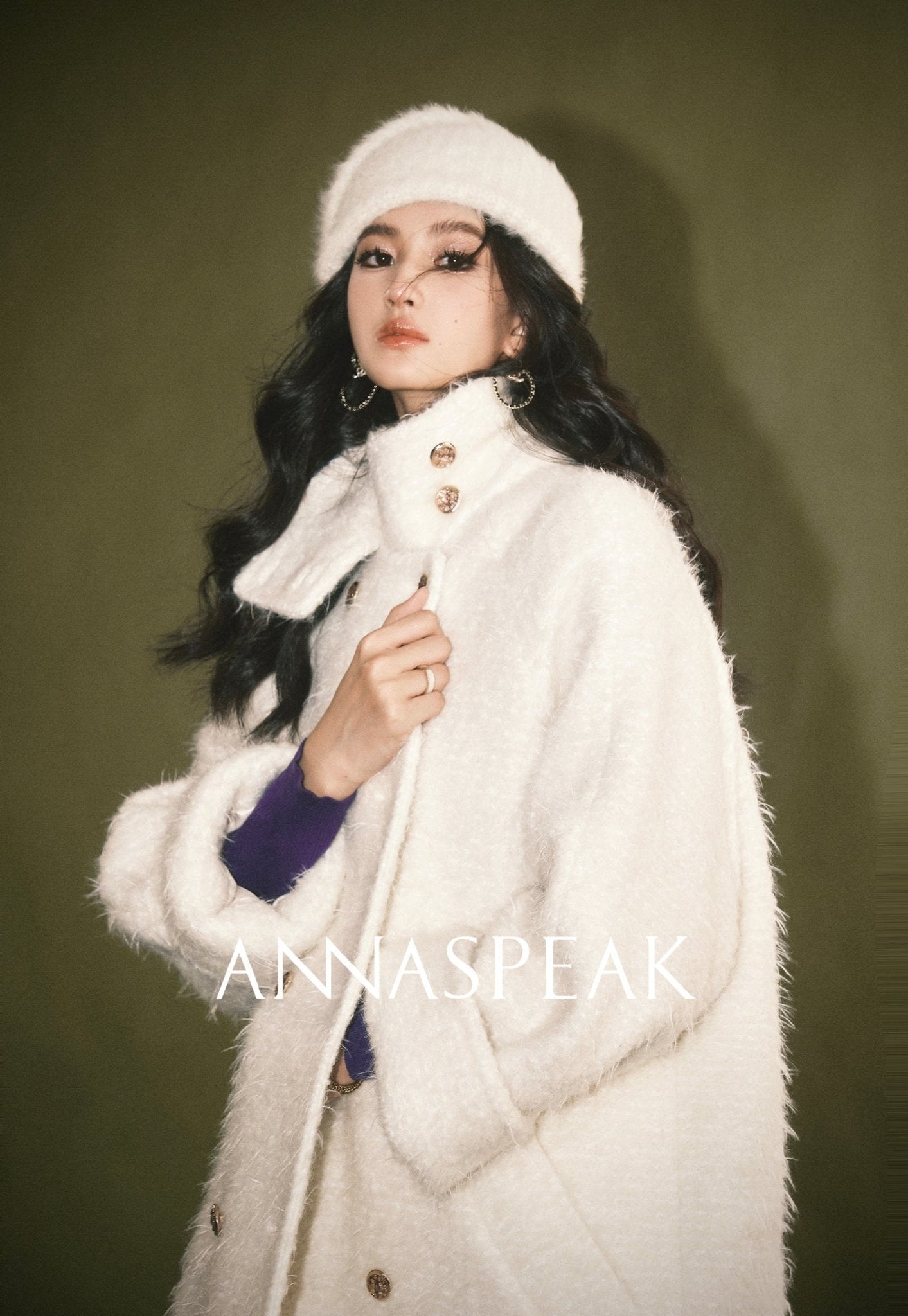 Tiitaa.com × Tiitaa: Double Collar Coat(Check Below Same Price With Taobao） runway look in White