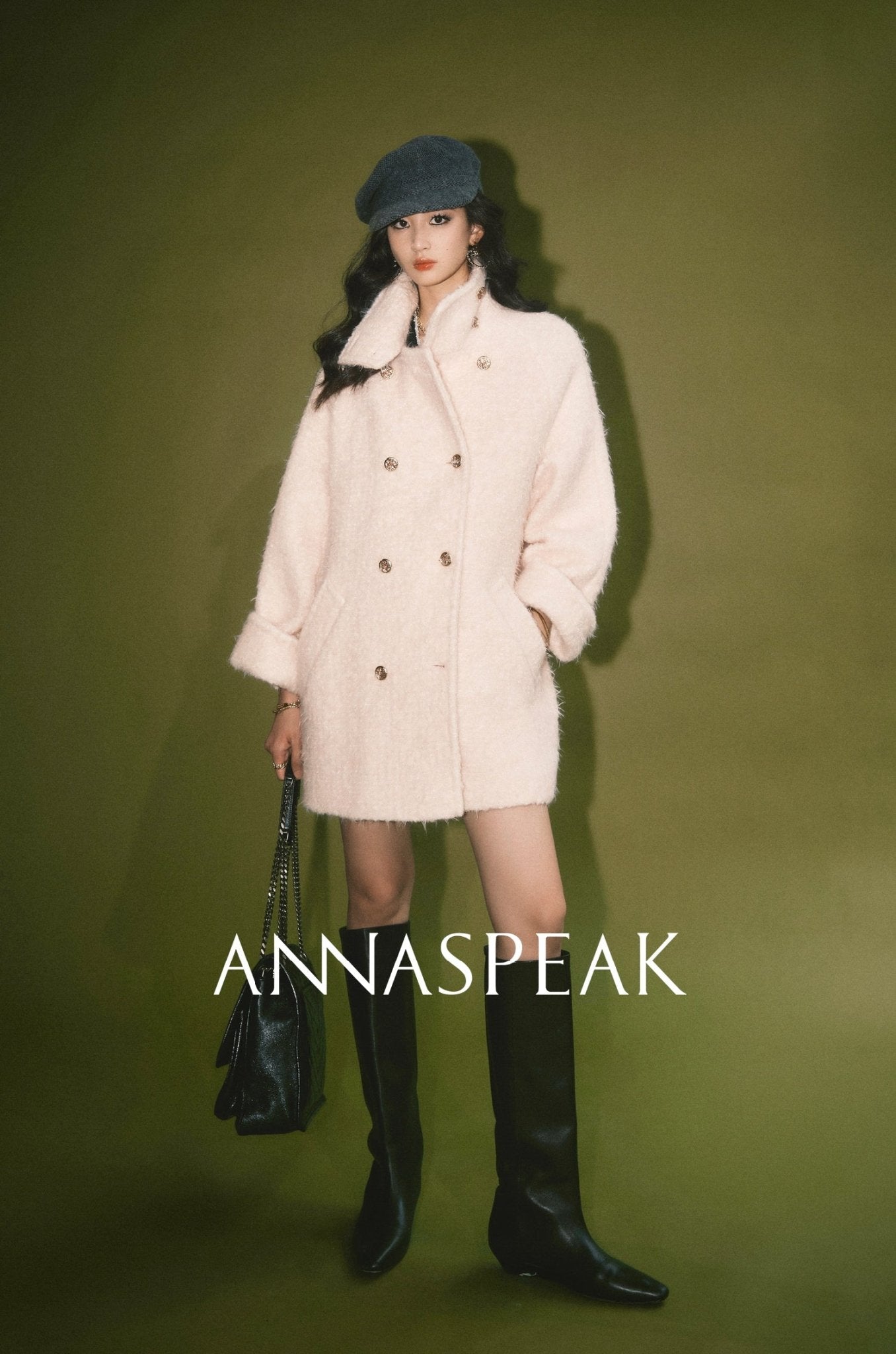 Tiitaa.com × Tiitaa: Double Collar Coat(Check Below Same Price With Taobao） runway look in Pink
