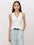 Tiitaa.com × Tiitaa: Double Strap V - Neck Knit Camisole(Check Below Same Price With Tmall） runway look in White