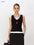 Tiitaa.com × Tiitaa: Double Strap V - Neck Knit Camisole(Check Below Same Price With Tmall） runway look in Black
