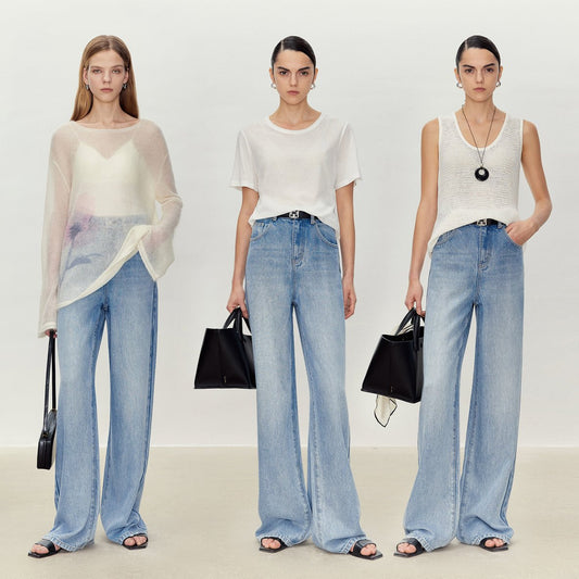 Tiitaa.com × Tiitaa: Draped Thin And Versatile Jeans(Check Below Same Price With Tmall） runway look in 4