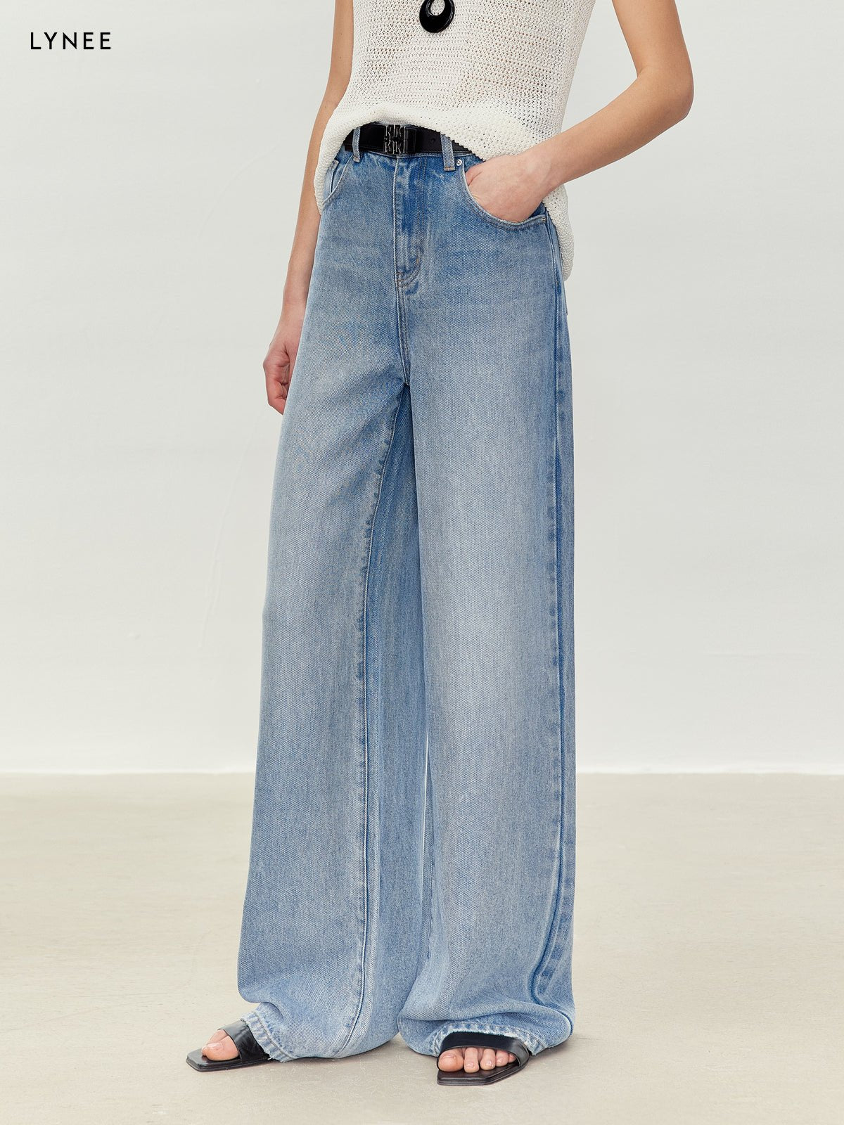 Tiitaa.com × Tiitaa: Draped Thin And Versatile Jeans(Check Below Same Price With Tmall） runway look in 4