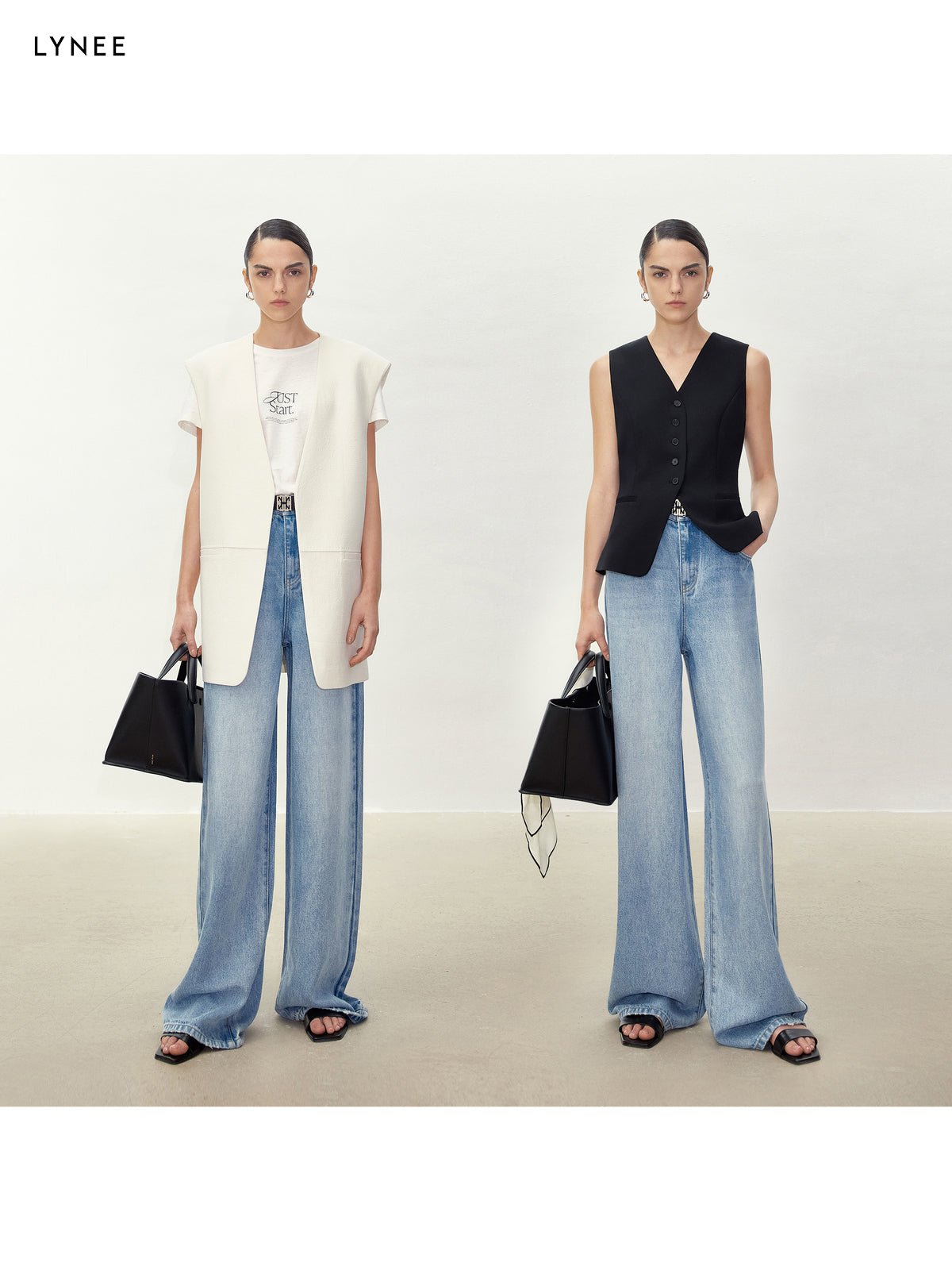Tiitaa.com × Tiitaa: Draped Thin And Versatile Jeans(Check Below Same Price With Tmall） runway look in 4