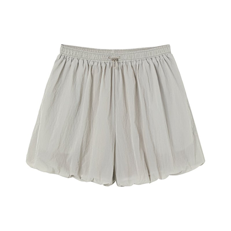 Tiitaa.com × Tiitaa: Pod Drawstring Shorts(Check Below Same Price With Tmall） runway look in Light Gray