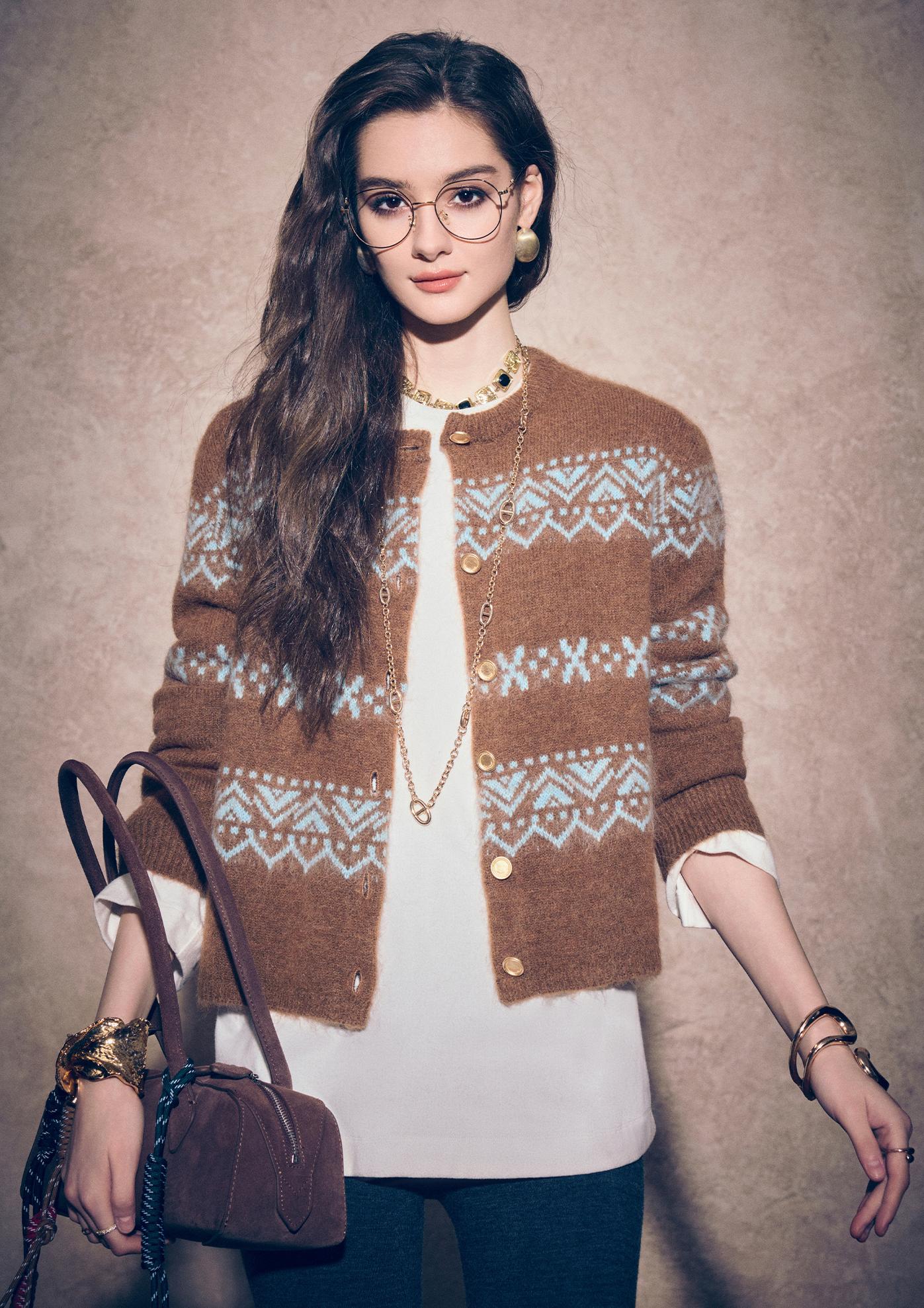 Tiitaa.com × Tiitaa: Fair Isle Sweater(Check Below Same Price With Taobao） runway look in Brown