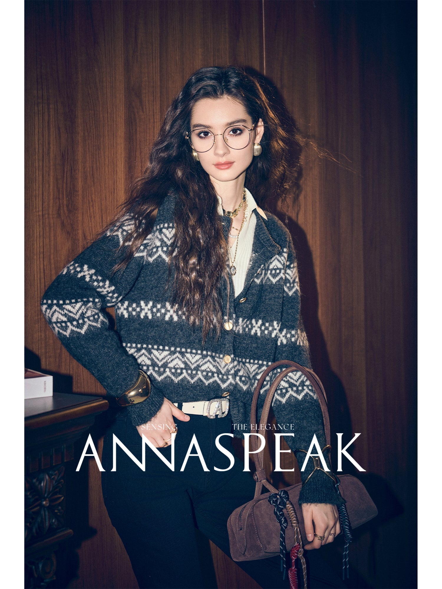 Tiitaa.com × Tiitaa: Fair Isle Sweater(Check Below Same Price With Taobao） runway look in Dark gray